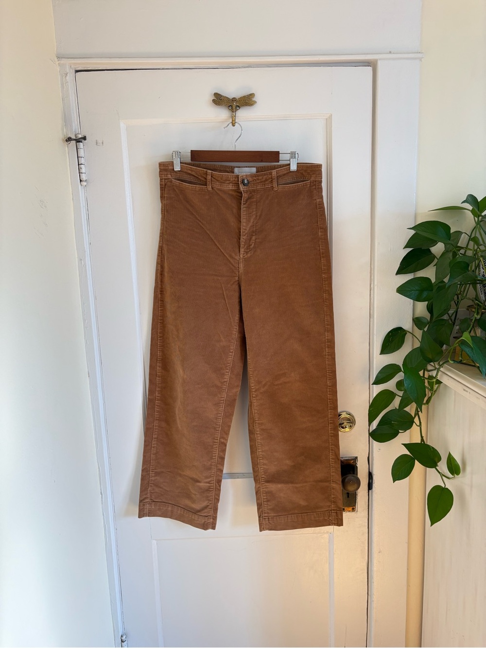 Everlane Women’s The Corduroy Wide Leg Brown Pants Size 12 - Picture 5 of 14